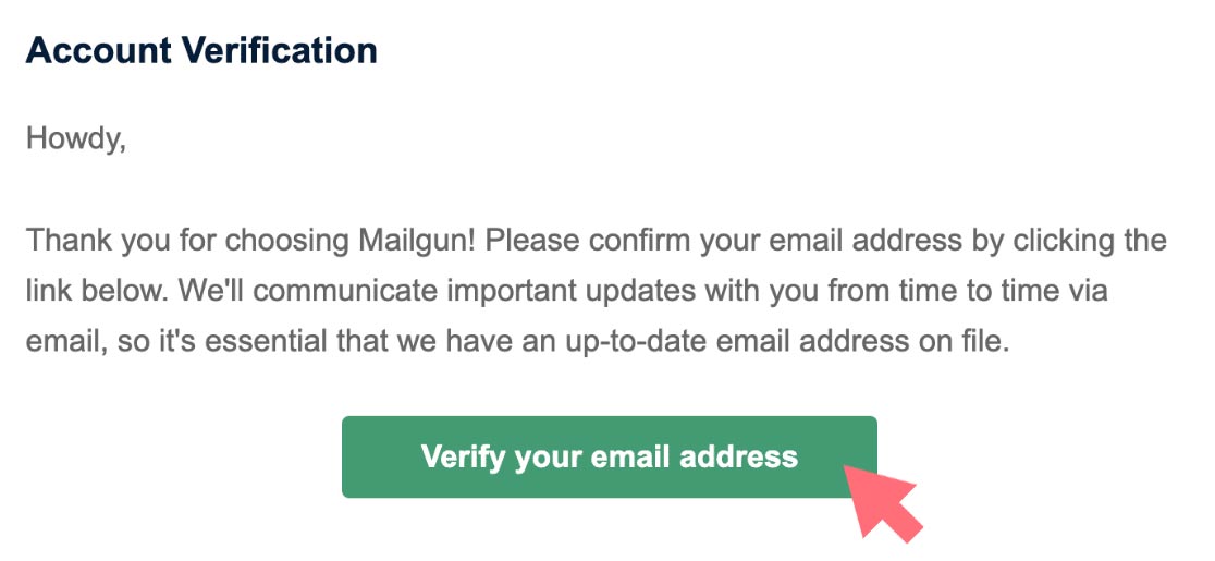 Mailgun account email activation Mailgun account email activation