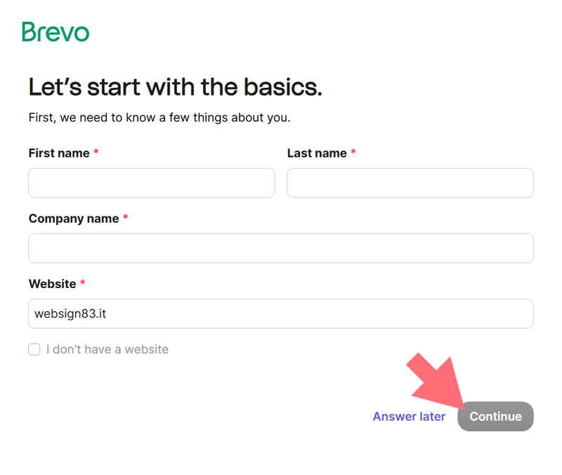 Brevo create new account Brevo create new account