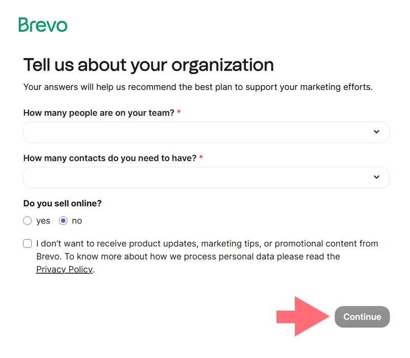 Brevo create new account Brevo create new account