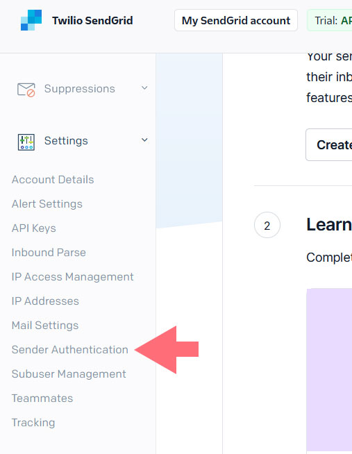 Sendgrid SMTP create new sender Sendgrid SMTP create new sender
