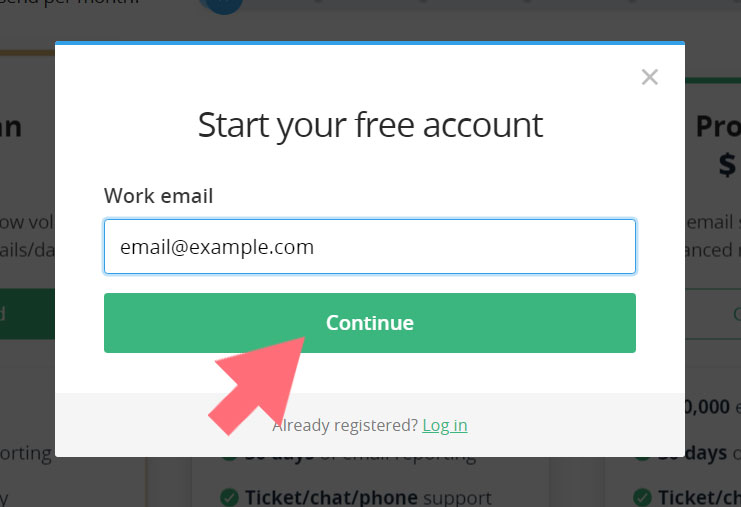 SMTP2GO create new account SMTP2GO create new account