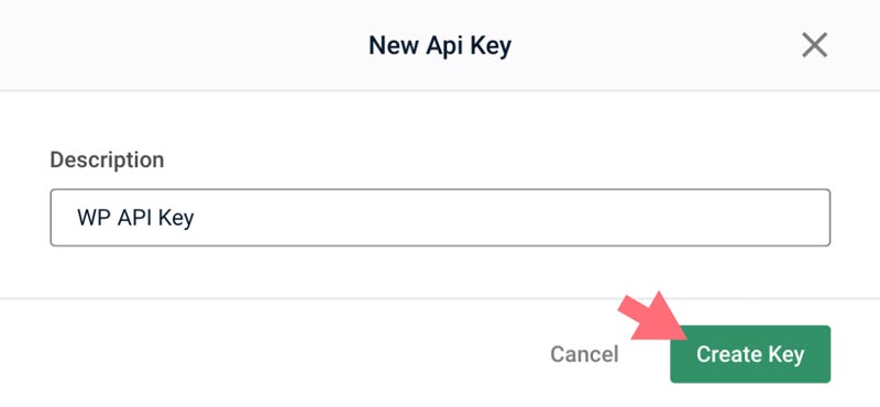 Mailgun create new API key Mailgun create new API key