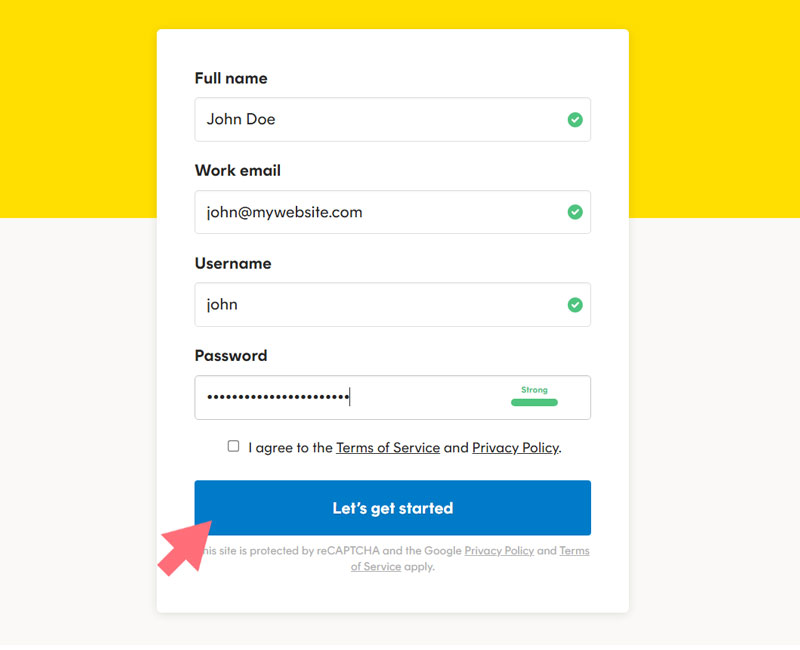 Postmark signup for new account Postmark signup for new account