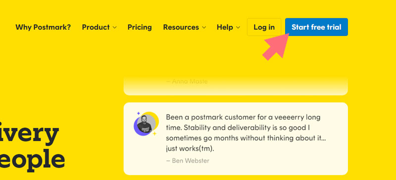 Postmark SMTP start new trial Postmark SMTP start new trial